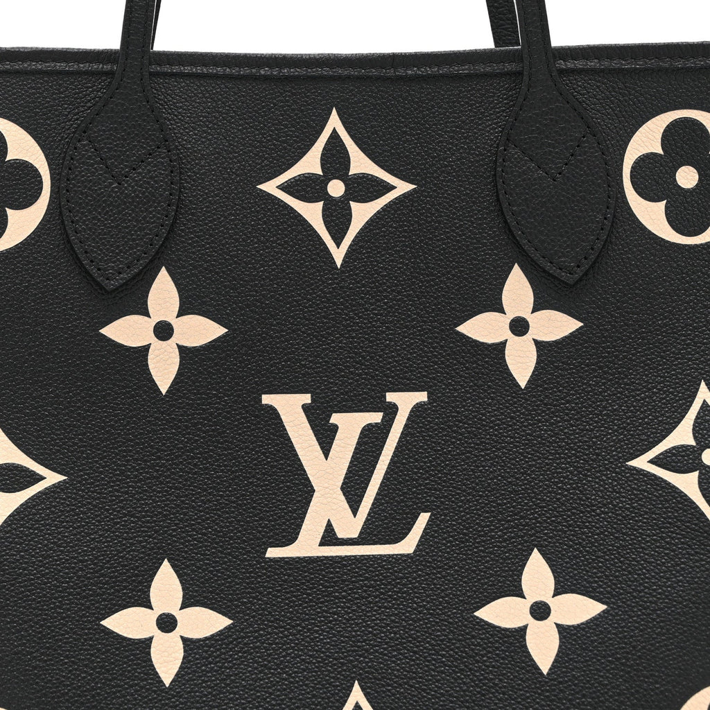 Empreinte Monogram Giant Neverfull MM Black Beige