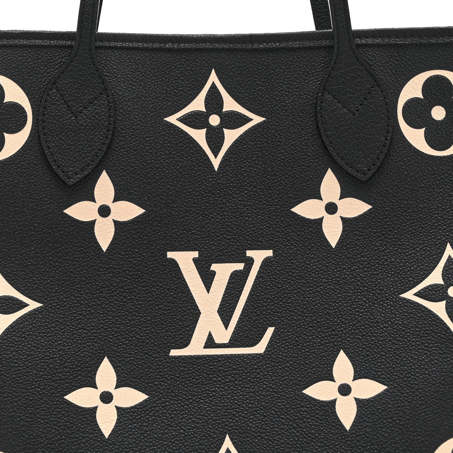 Empreinte Monogram Giant Neverfull MM Black Beige