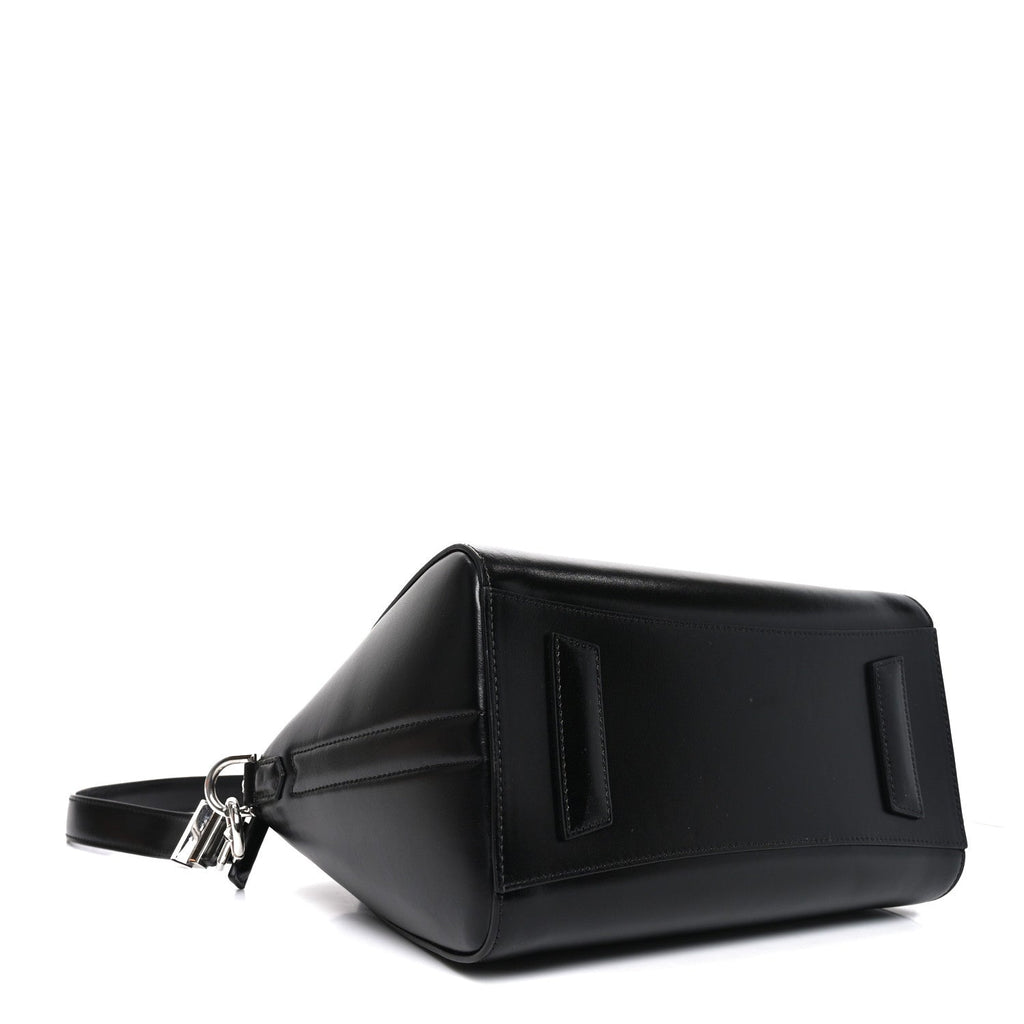 Shiny Lord Calfskin Small Antigona Black