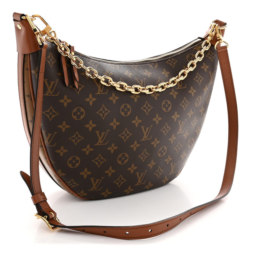 Reverse Monogram Loop Hobo