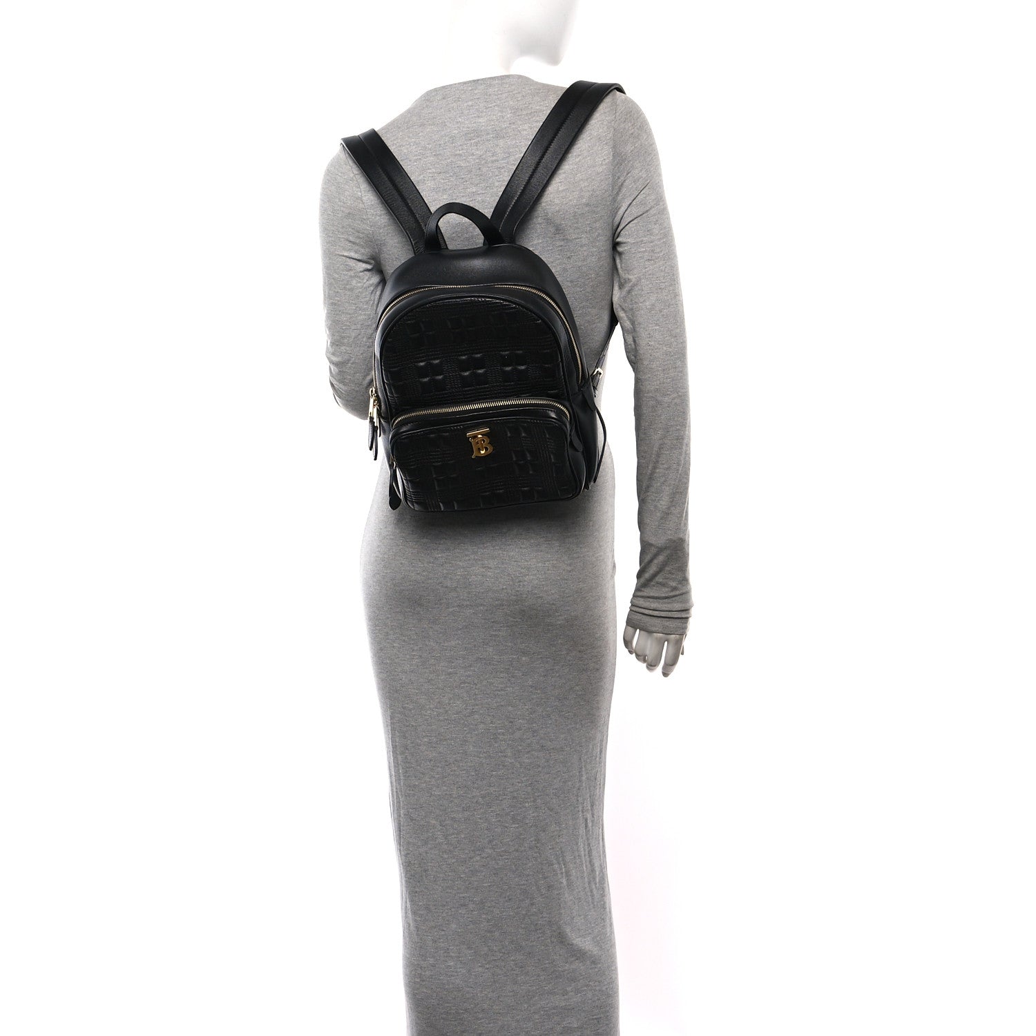 Lambskin Quilted TB Backpack Black