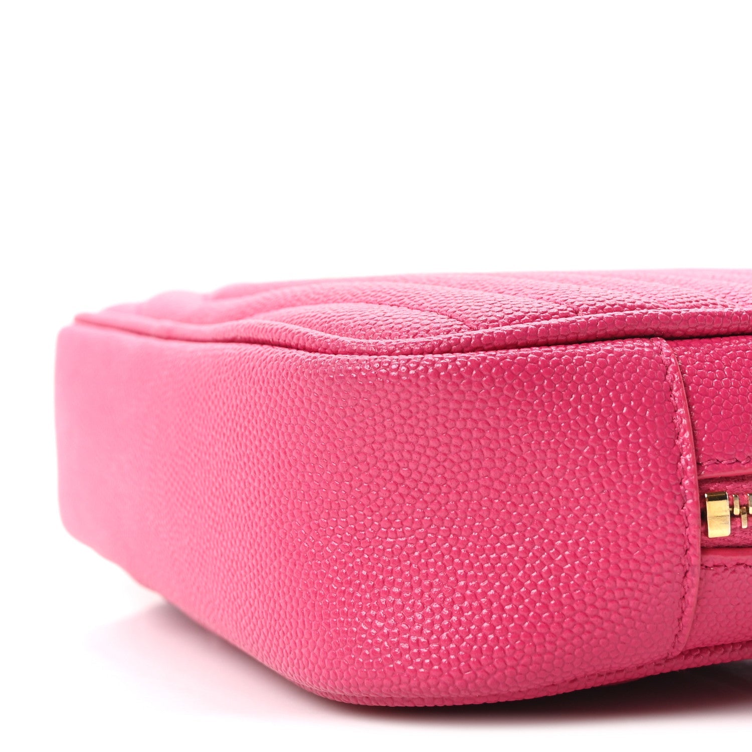 Grain De Poudre Matelasse Monogram Mini Lou Camera Bag Fuchsia