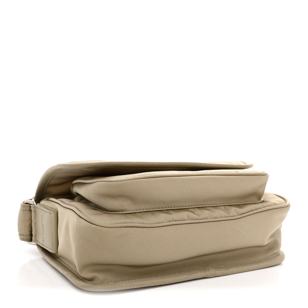 Econyl Nylon Small Niki Messenger Gray Hay