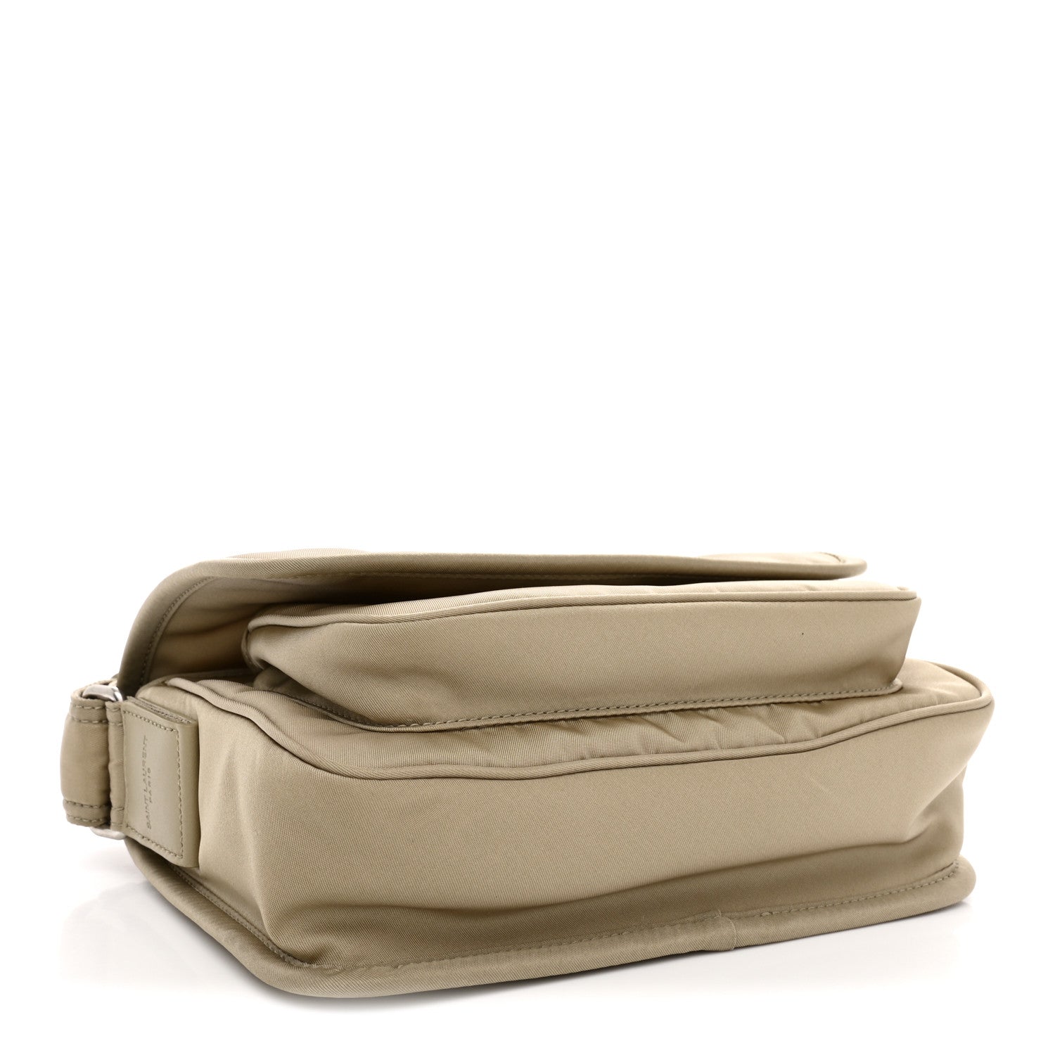 Econyl Nylon Small Niki Messenger Gray Hay