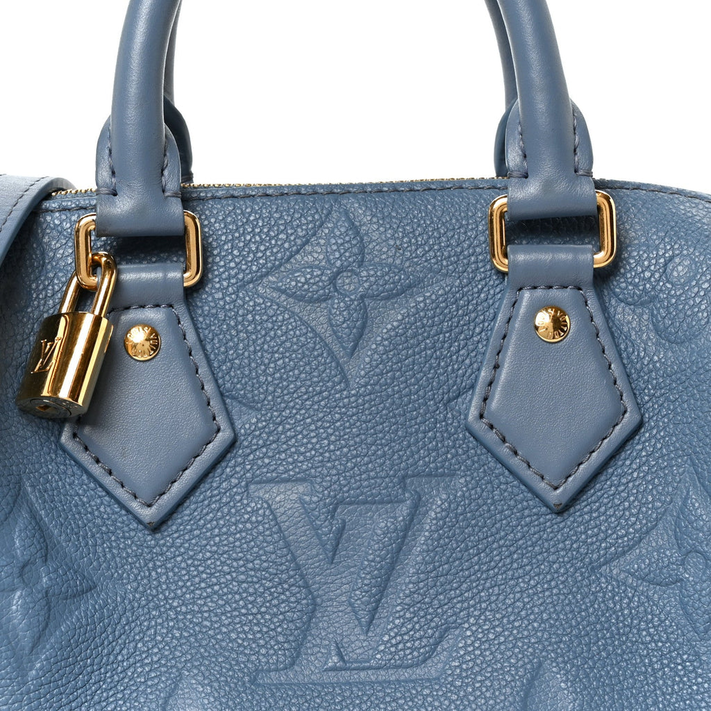 Empreinte Monogram Giant Speedy Bandouliere 20 Blue Jean