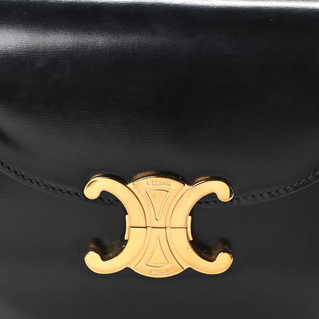 Shiny Calfskin Teen Besace Black