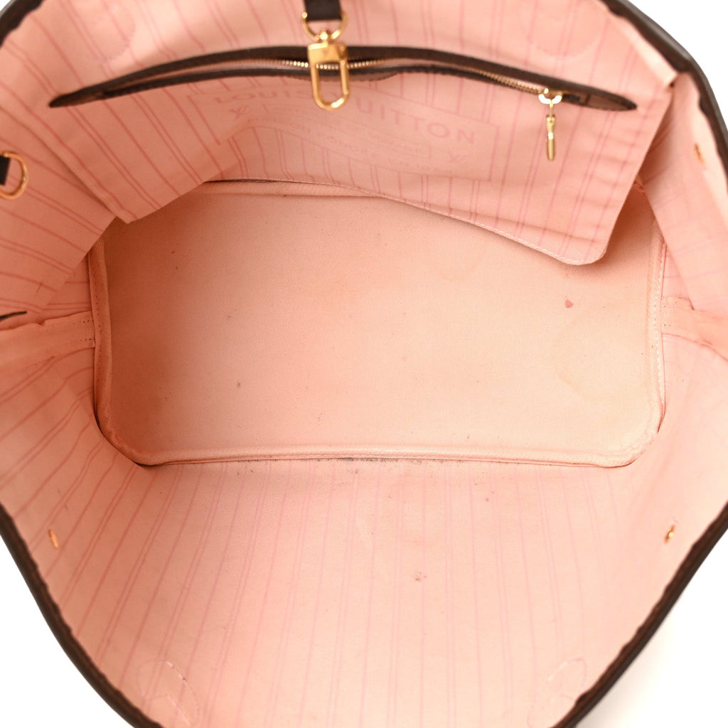 Damier Ebene Neo Neverfull MM Rose Ballerine