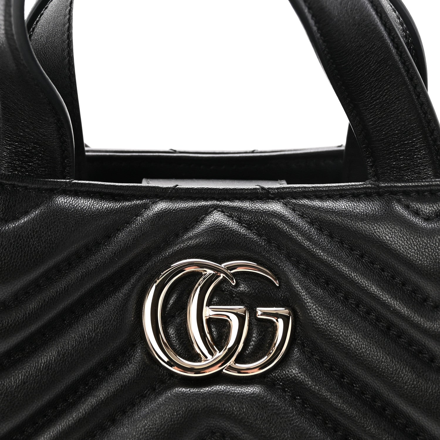 Lambskin Matelasse Small GG Marmont Betty Tote Bag Black
