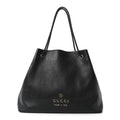 Calfskin Large Gifford Braided Handle Tote Black