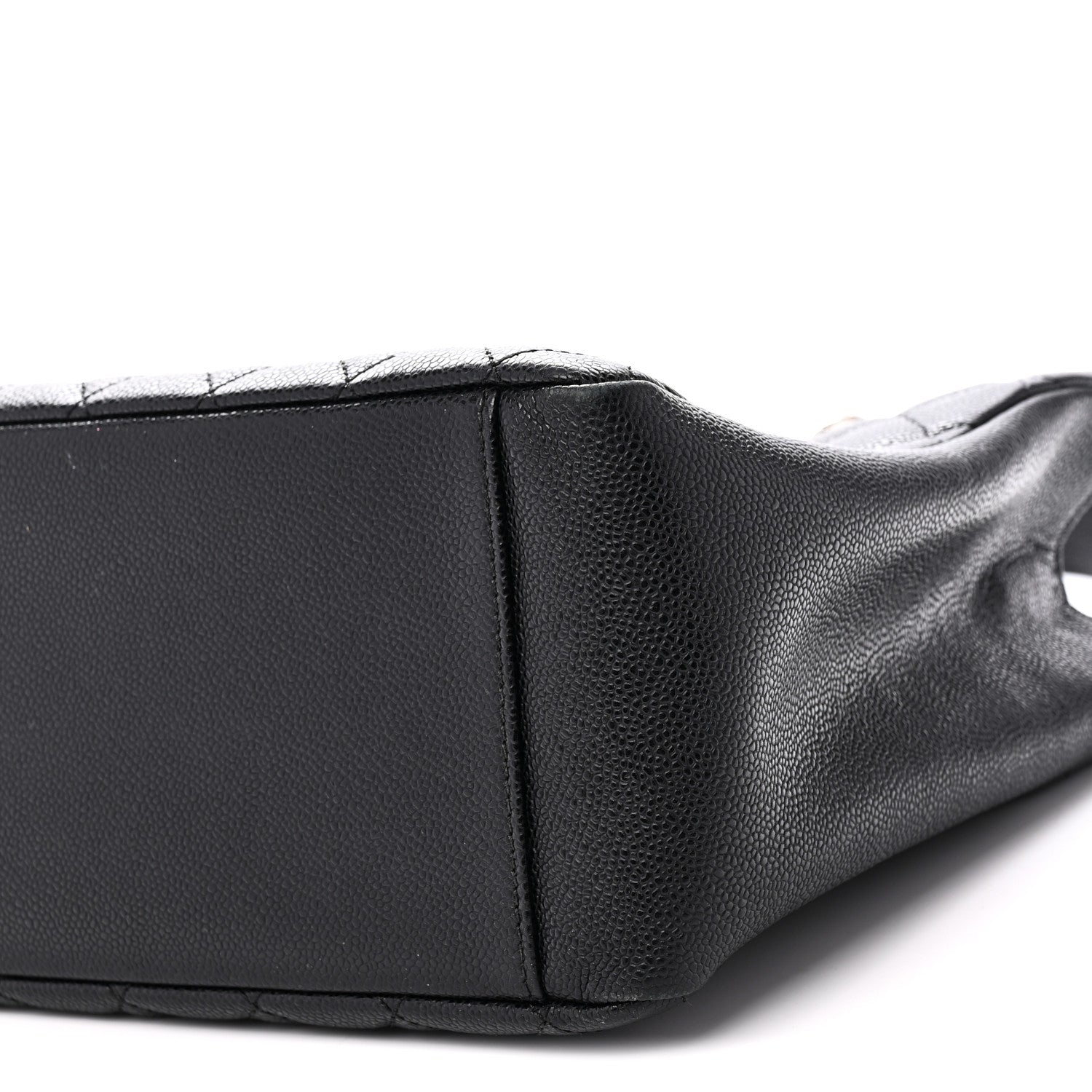 Caviar Quilted Grand Shopping Tote GST Black