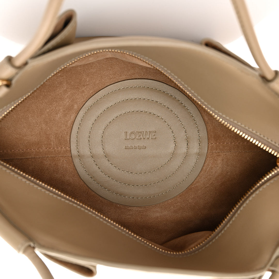 Shiny Nappa Calfskin Small Paseo Bag Clay Green