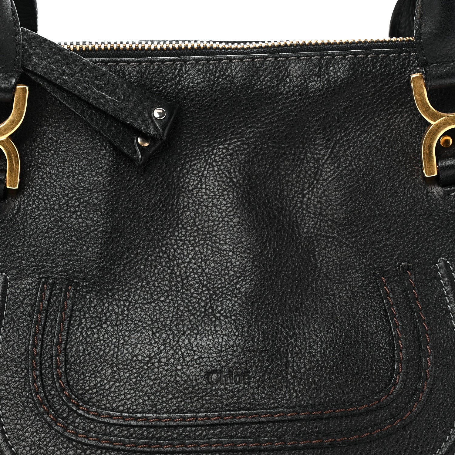 Calfskin Medium Marcie Satchel Black
