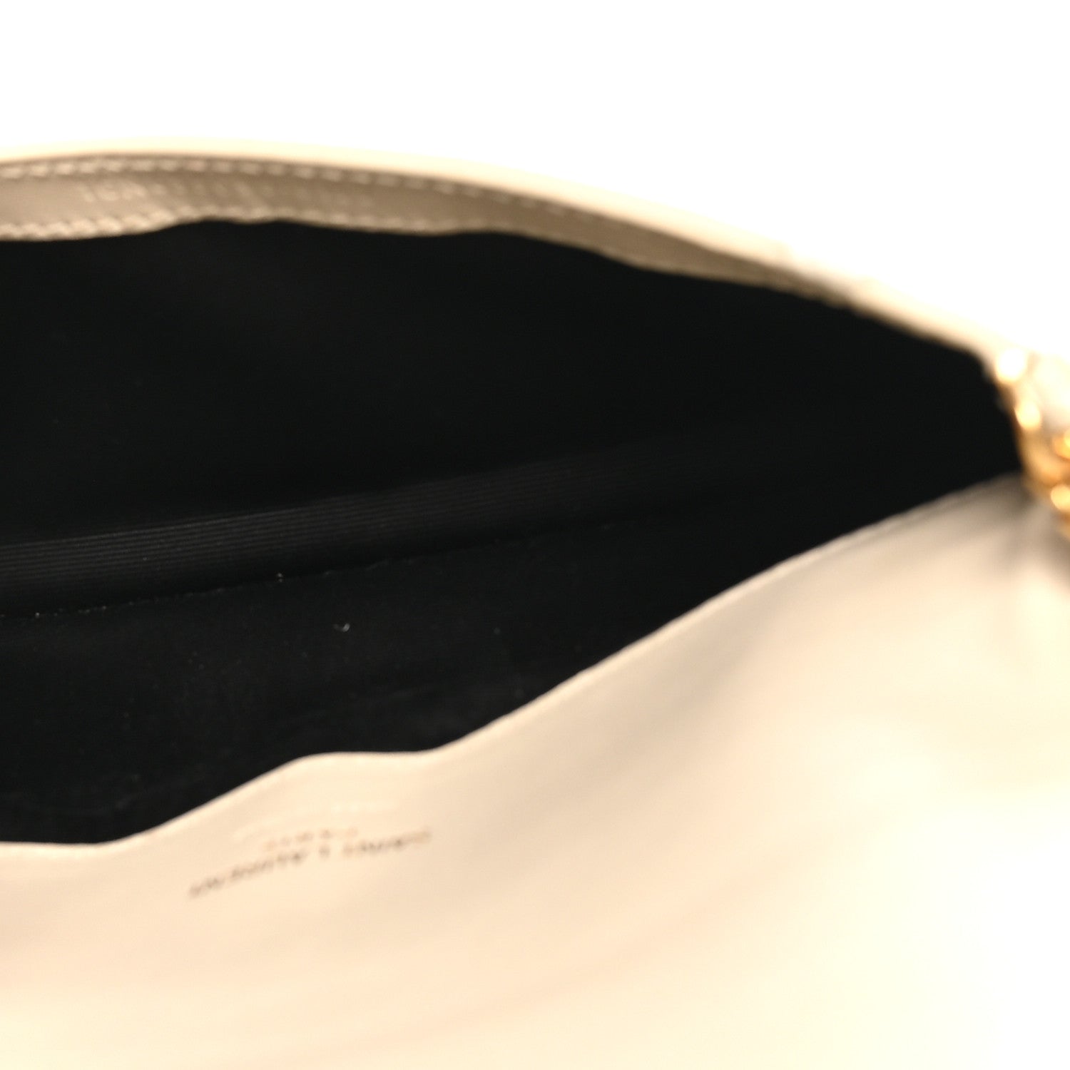 Crocodile Embossed Monogram Phone Holder Crossbody Blanc Vintage