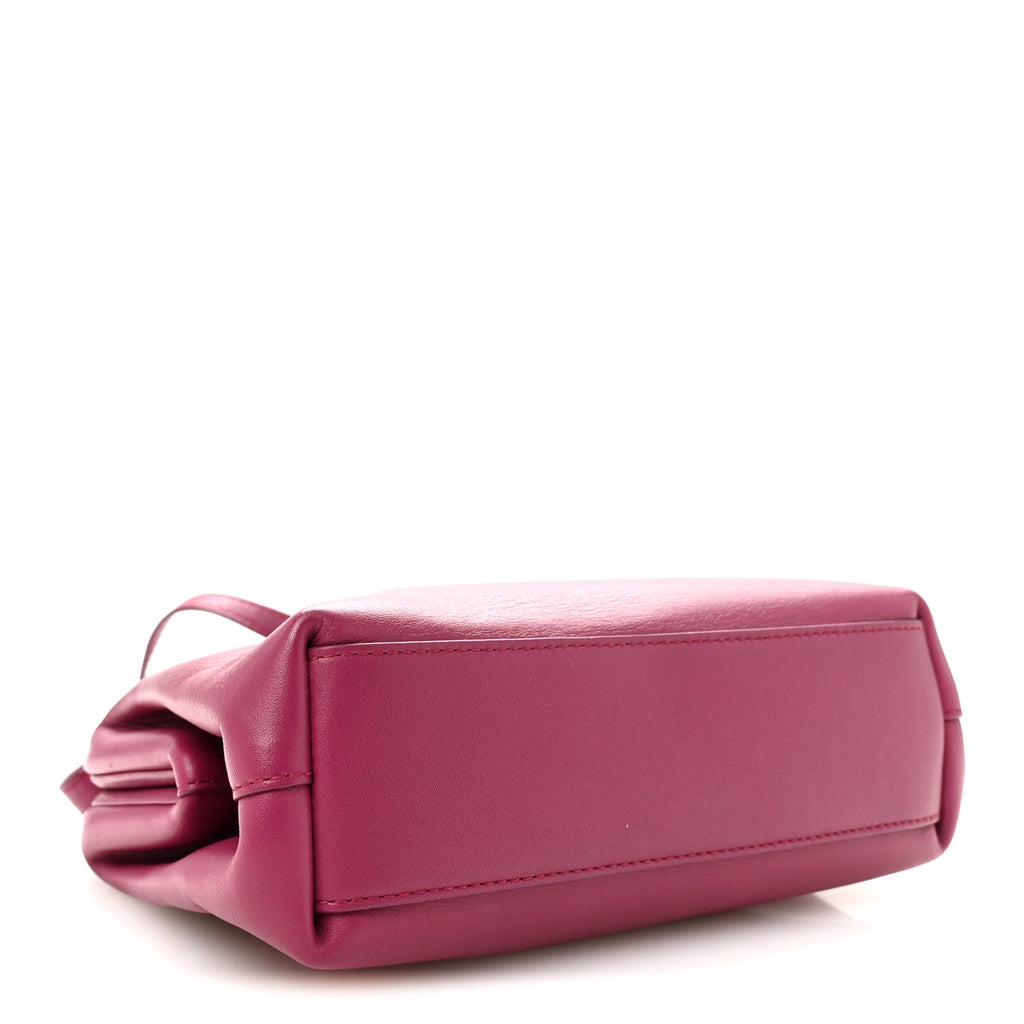 Calfskin Small The Point Triangle Bag Cinnabar