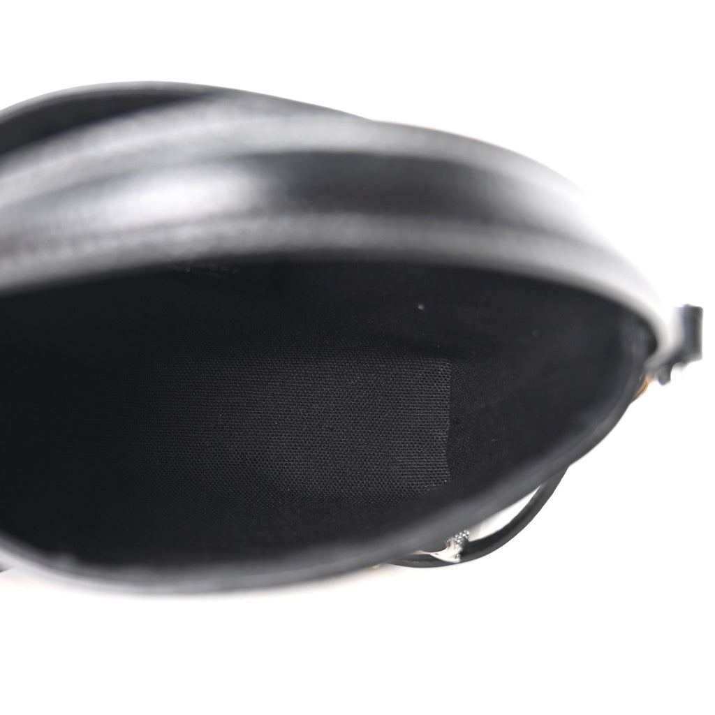 Tumbled Calfskin Nano Voyou Bag Black