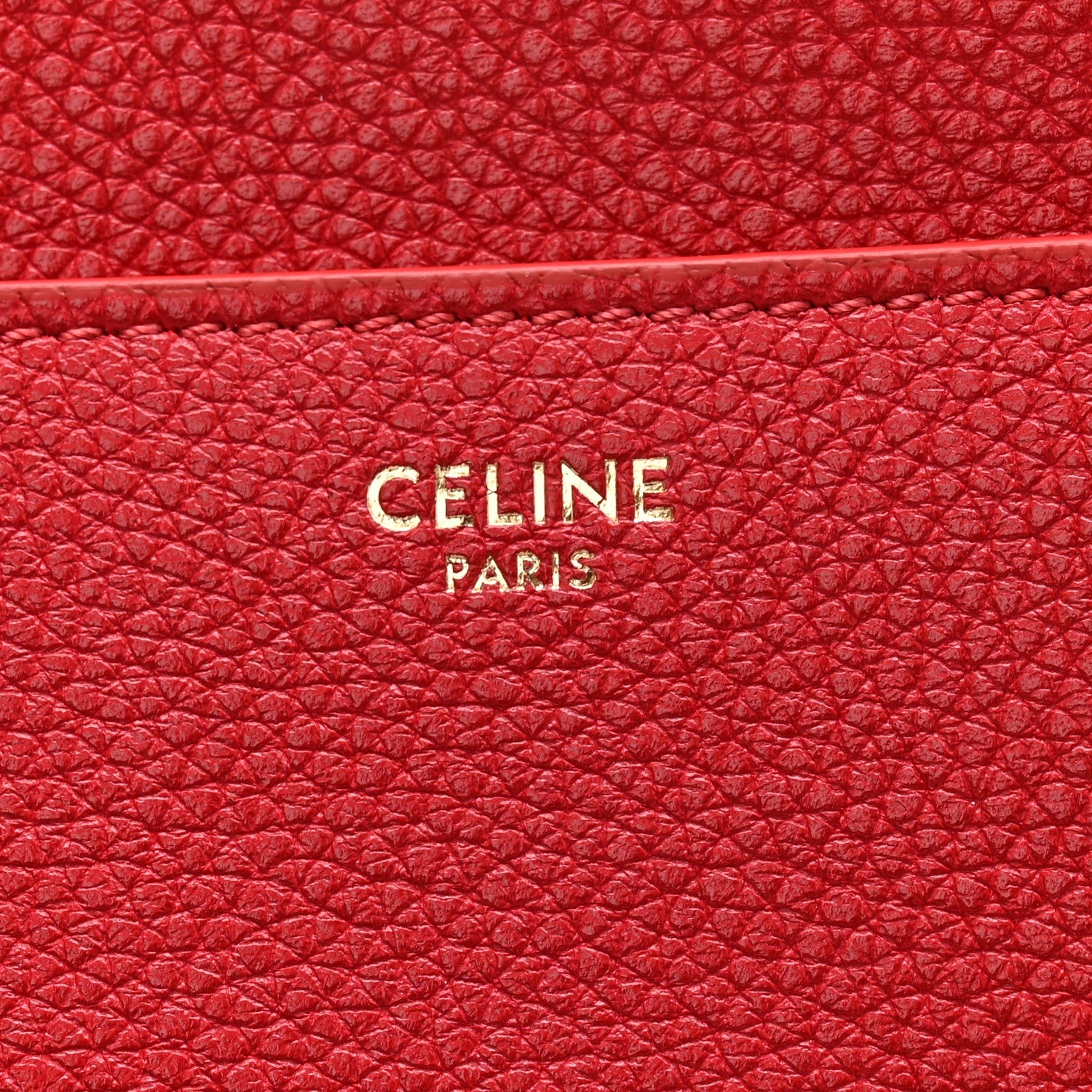 Grained Calfskin Classique 16 Top Handle Bag Red