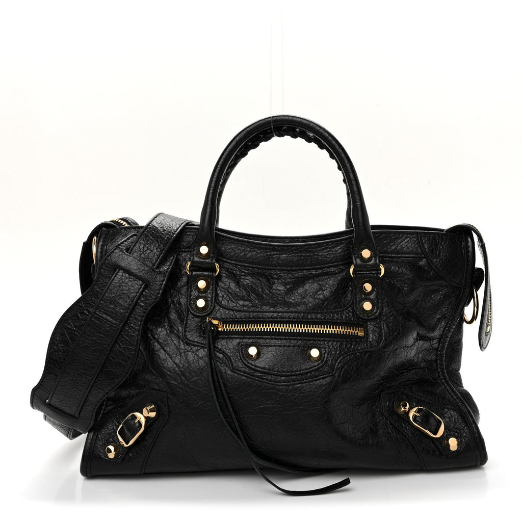 Agneau Classic Gold Hardware S City Black
