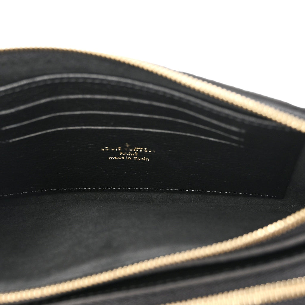 Empreinte Double Zip Pochette Black