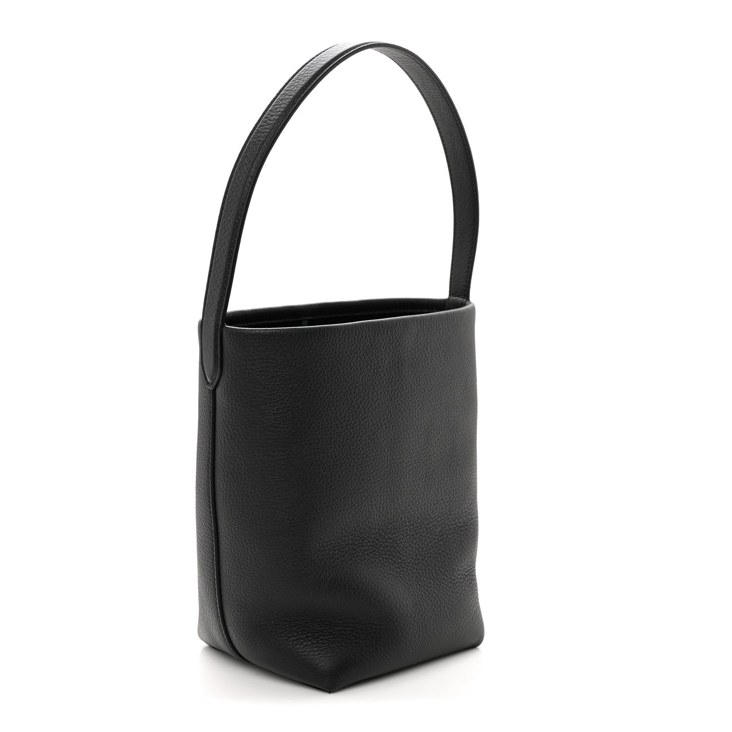 Grained Calfskin Small N/S Park Tote Black