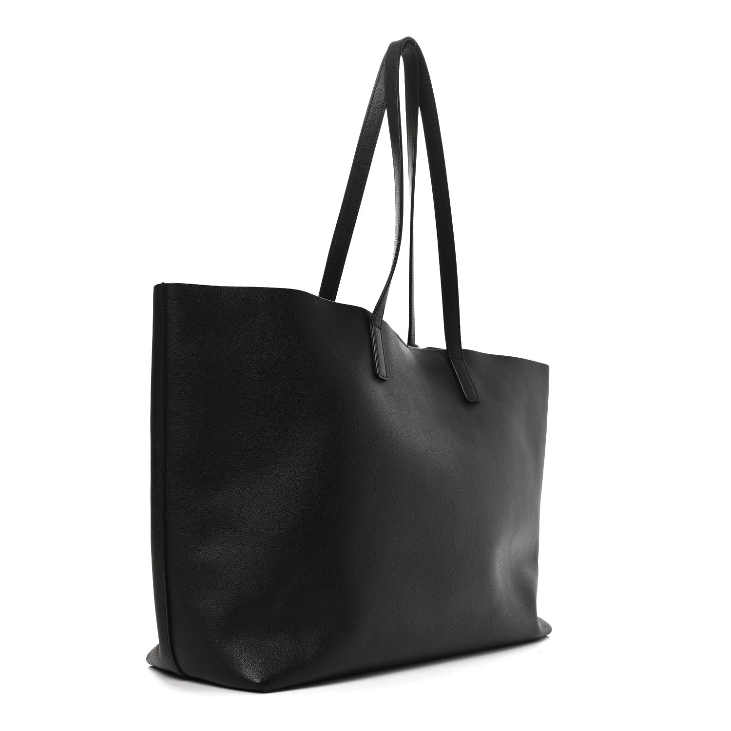 Calfskin Large Shopping Tote Black