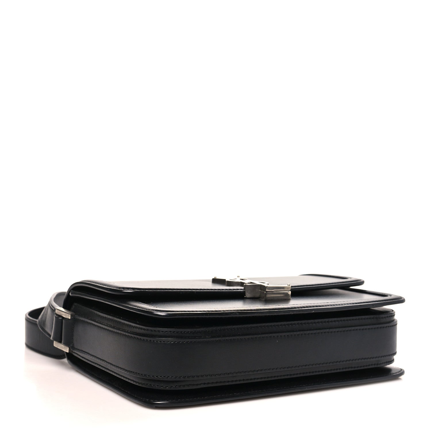 Box Calfskin Monogram Medium Solferino Satchel Black
