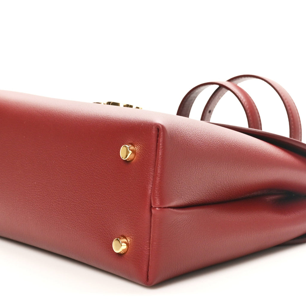 Supple Grained Calfskin Medium Nino Light Burgundy