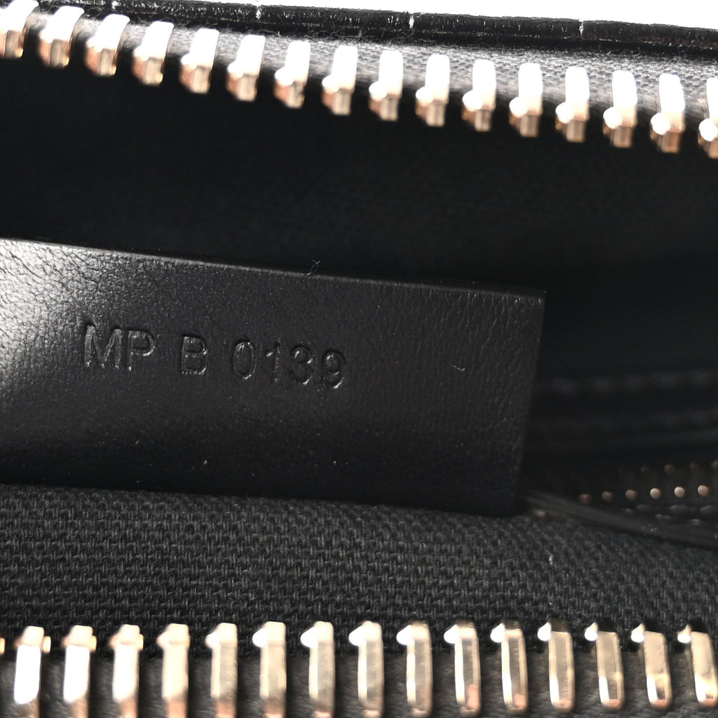 Calfskin Crocodile Embossed Small Antigona Black