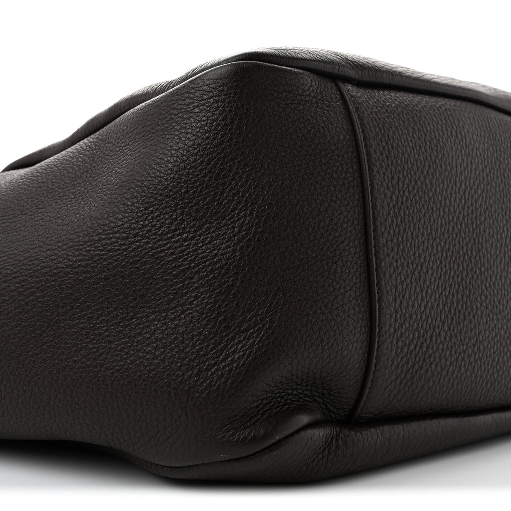 Grained Deerskin Bea Tote Sweet Chocolate