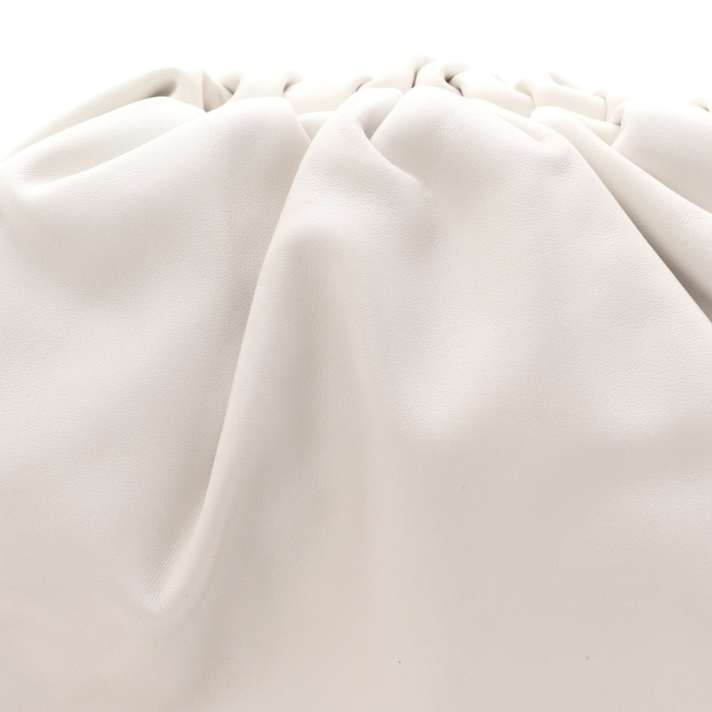 Smooth Butter Calf The Pouch Oversized Clutch Chalk