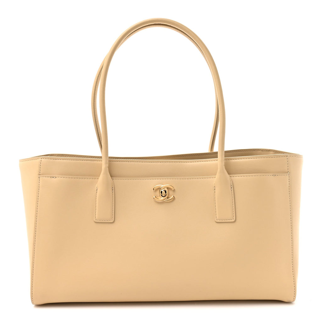 Calfskin Archetype Small Shopping Tote Beige