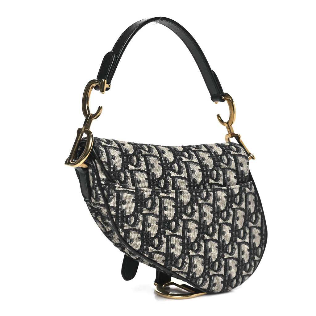 Oblique Mini Saddle Bag Blue
