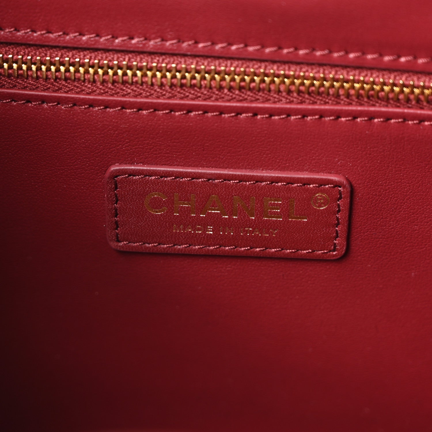 Calfskin Crocodile Embossed Archetype Small Shopping Tote Burgundy