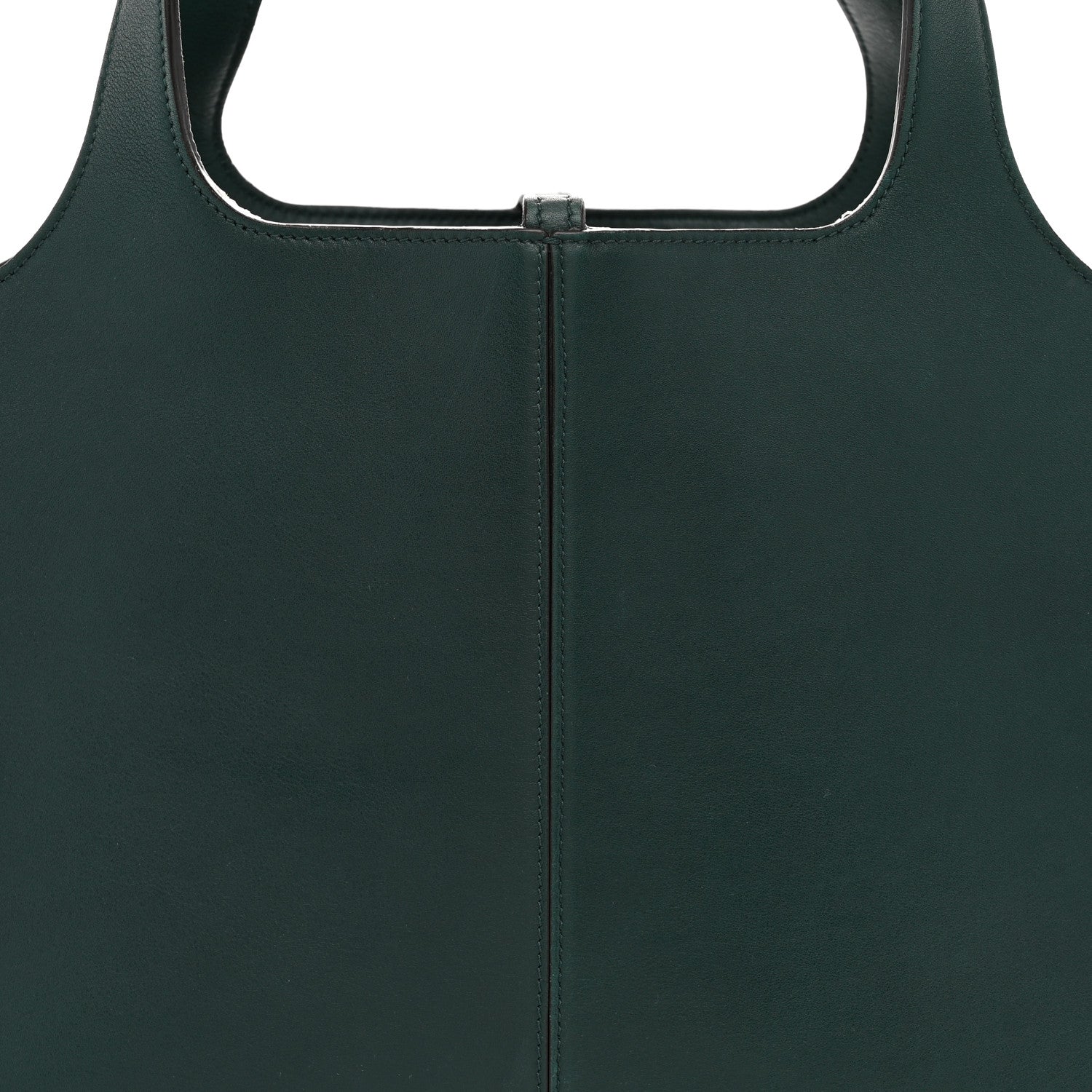 Smooth Calfskin Medium Tri-Fold Bag Bottle Green