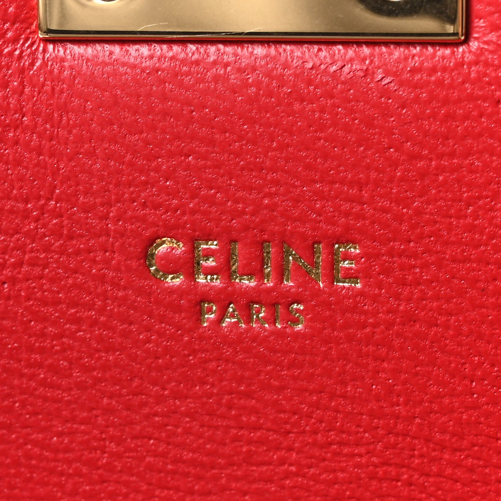 Shiny Calfskin Medium C Bag Red
