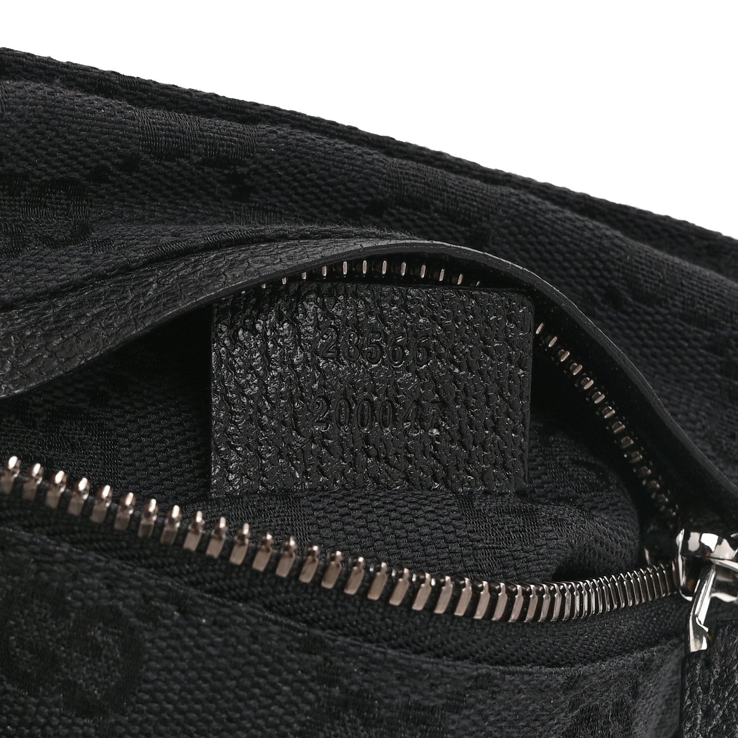 GG Monogram Double Pocket Belt Bag Black