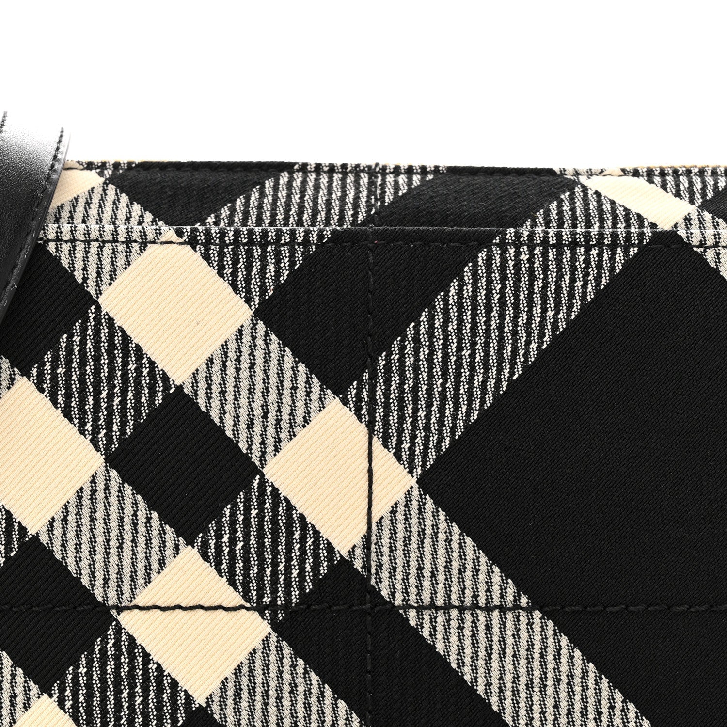 Jacquard Check Snip Bag Black
