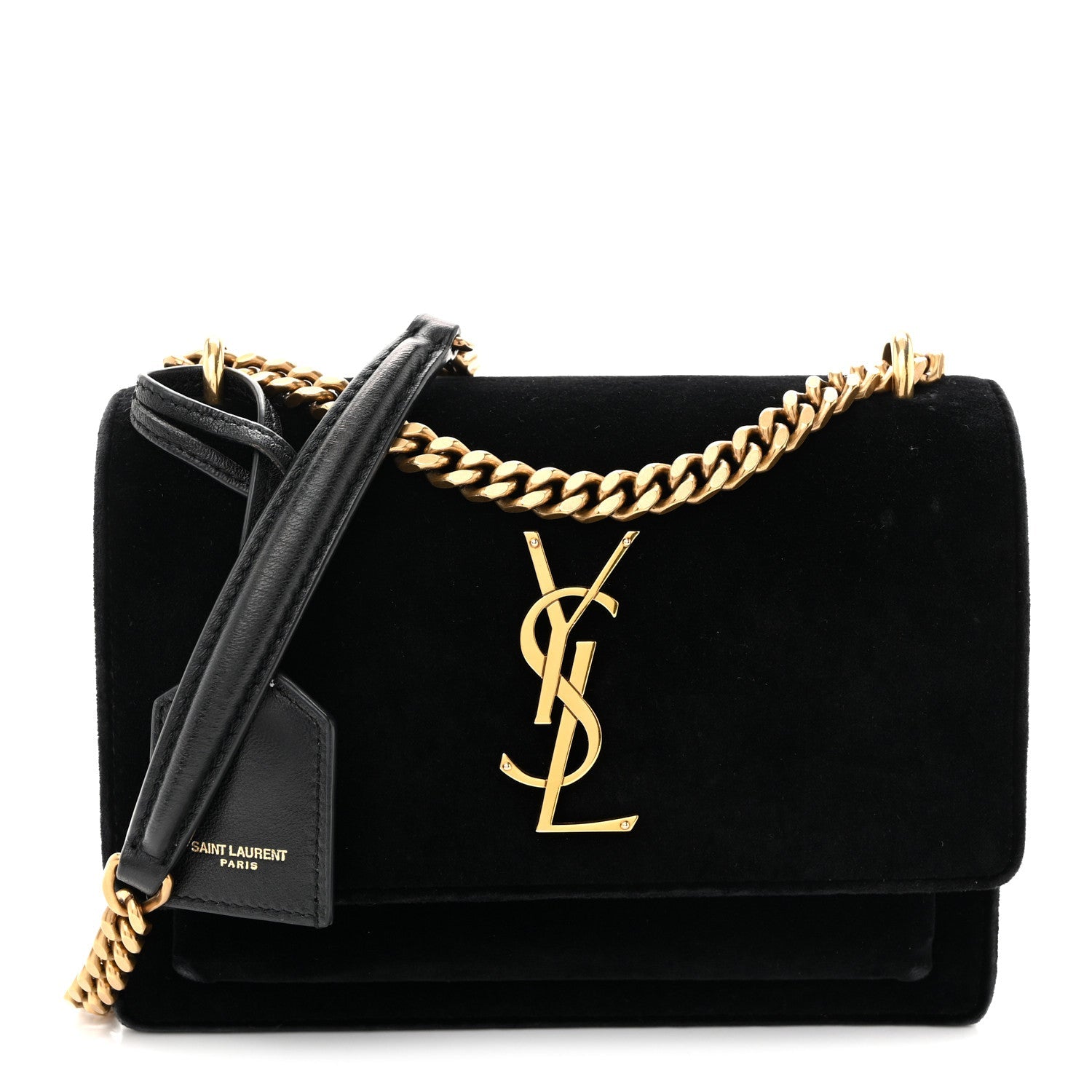 Velvet Small Monogram Sunset Black