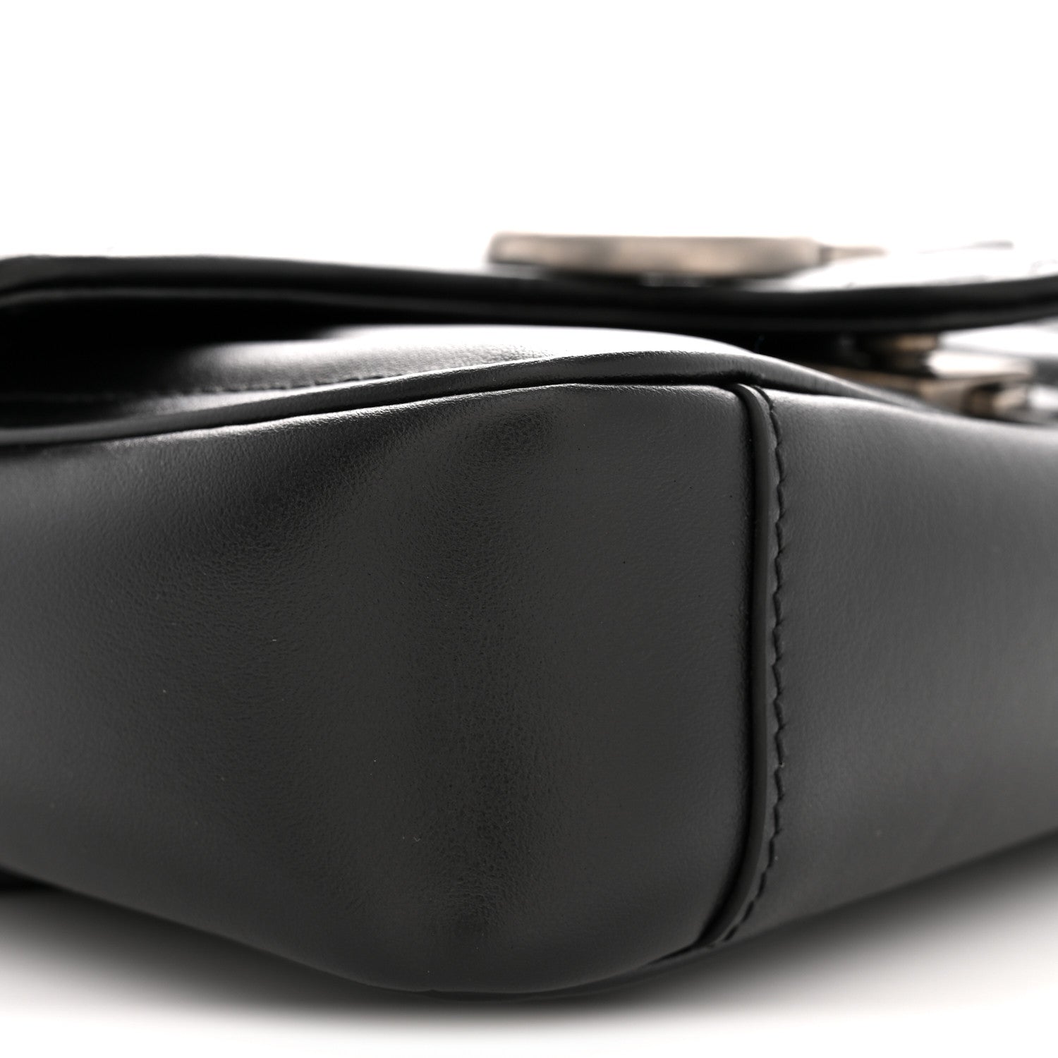 Calfskin Matelasse Aria Mini GG Marmont Shoulder Bag Black