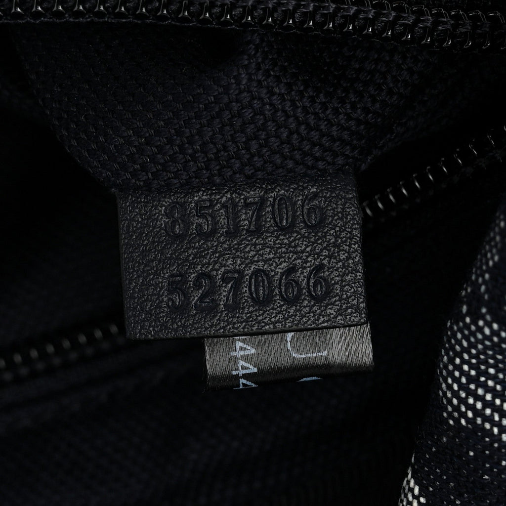 Denim Monogram Web Belt Bag Blue Multicolor