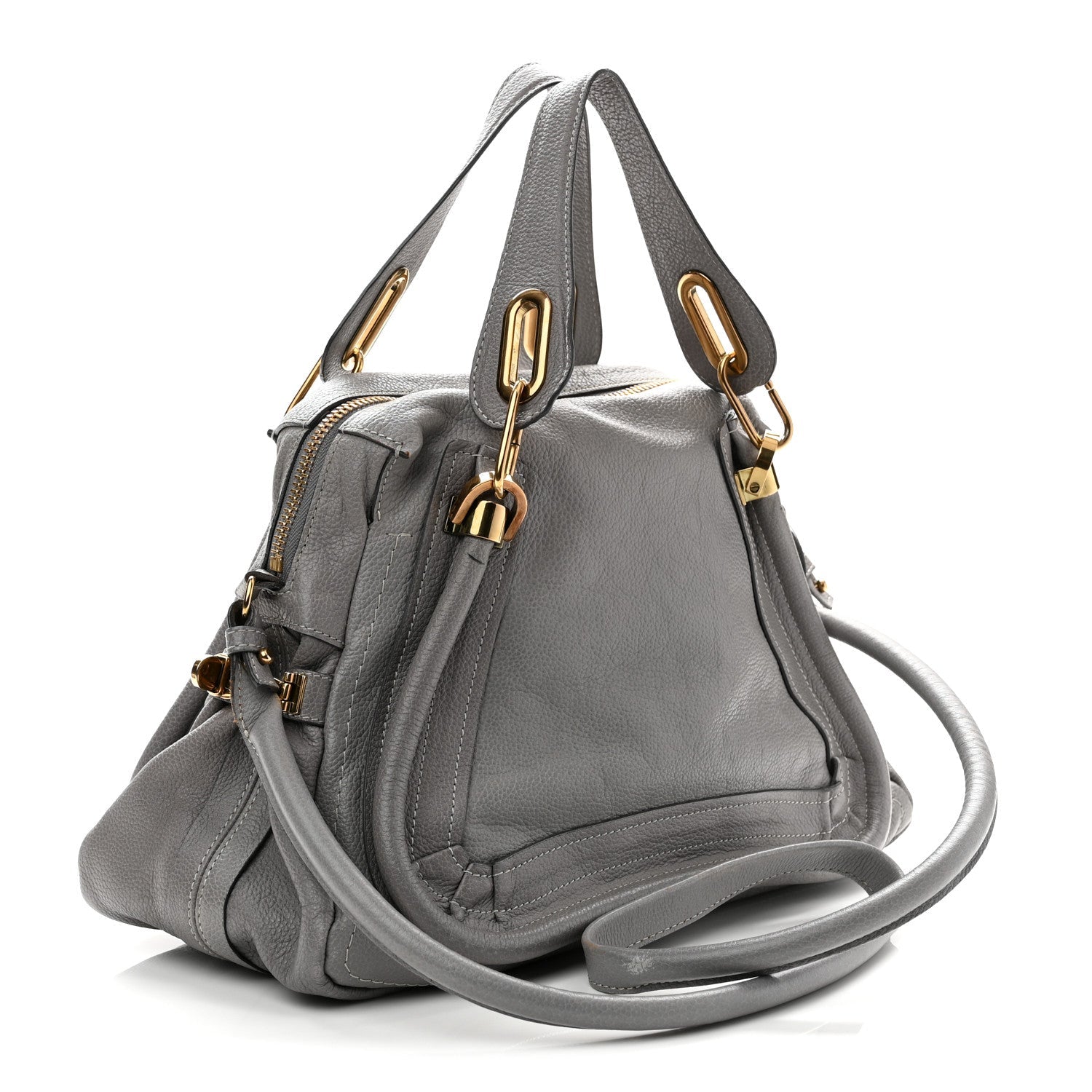 Calfskin Medium Paraty Cashmere Grey