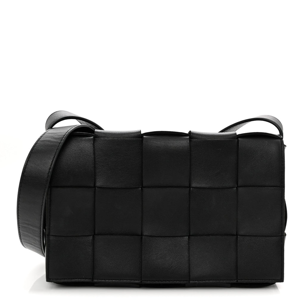 Nappa Maxi Intreccio Cassette Bag Black