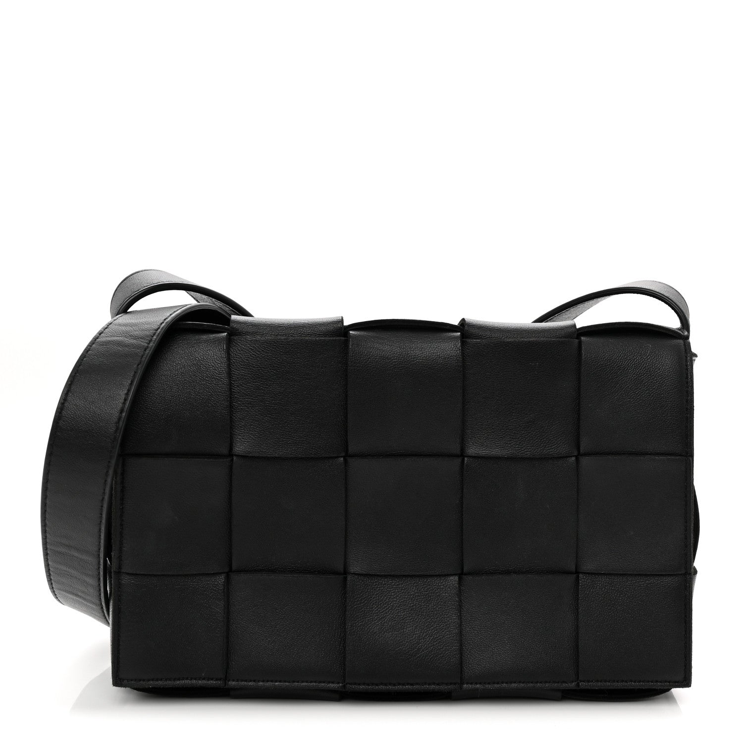 Nappa Maxi Intreccio Cassette Bag Black