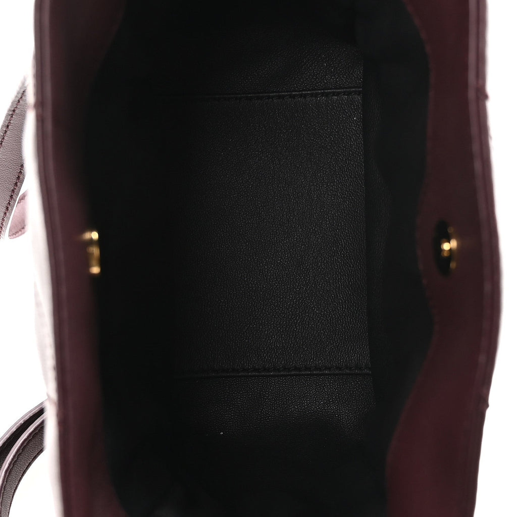 Lambskin Matelasse Monogram Mini Jamie Shoulder Pouch Bag Rouge Cabernet