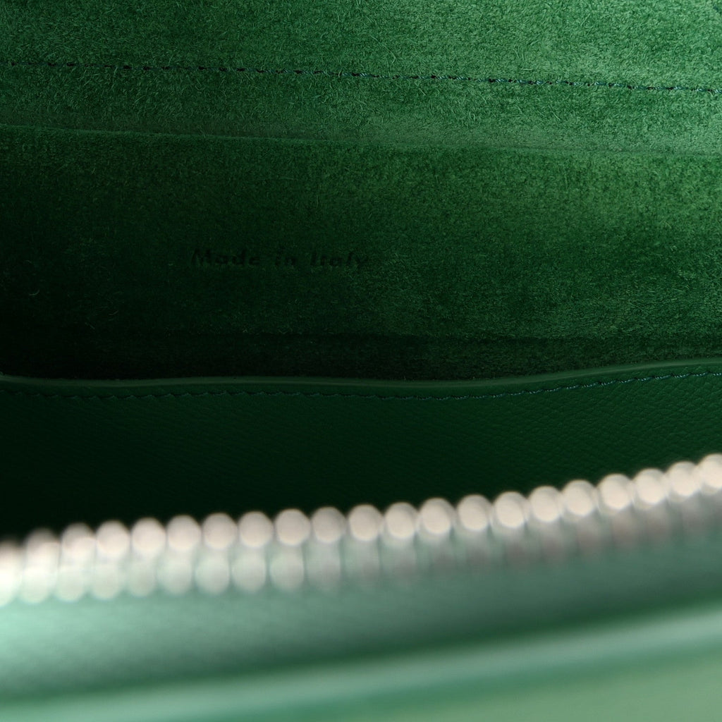 Grained Calfskin Micro Belt Bag Pop Green