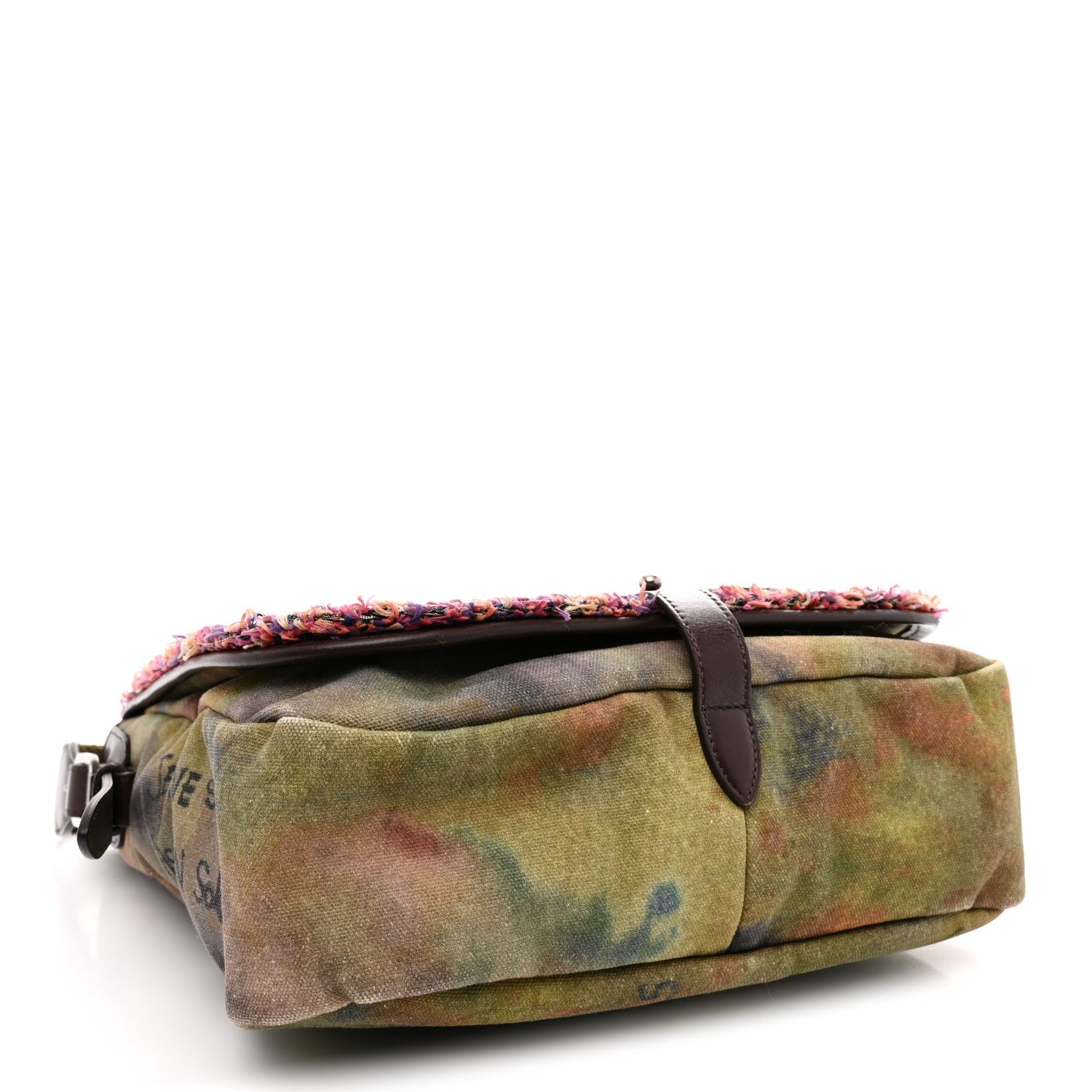 Washed Toile Graffiti On The Pavements Messenger Khaki Multicolor