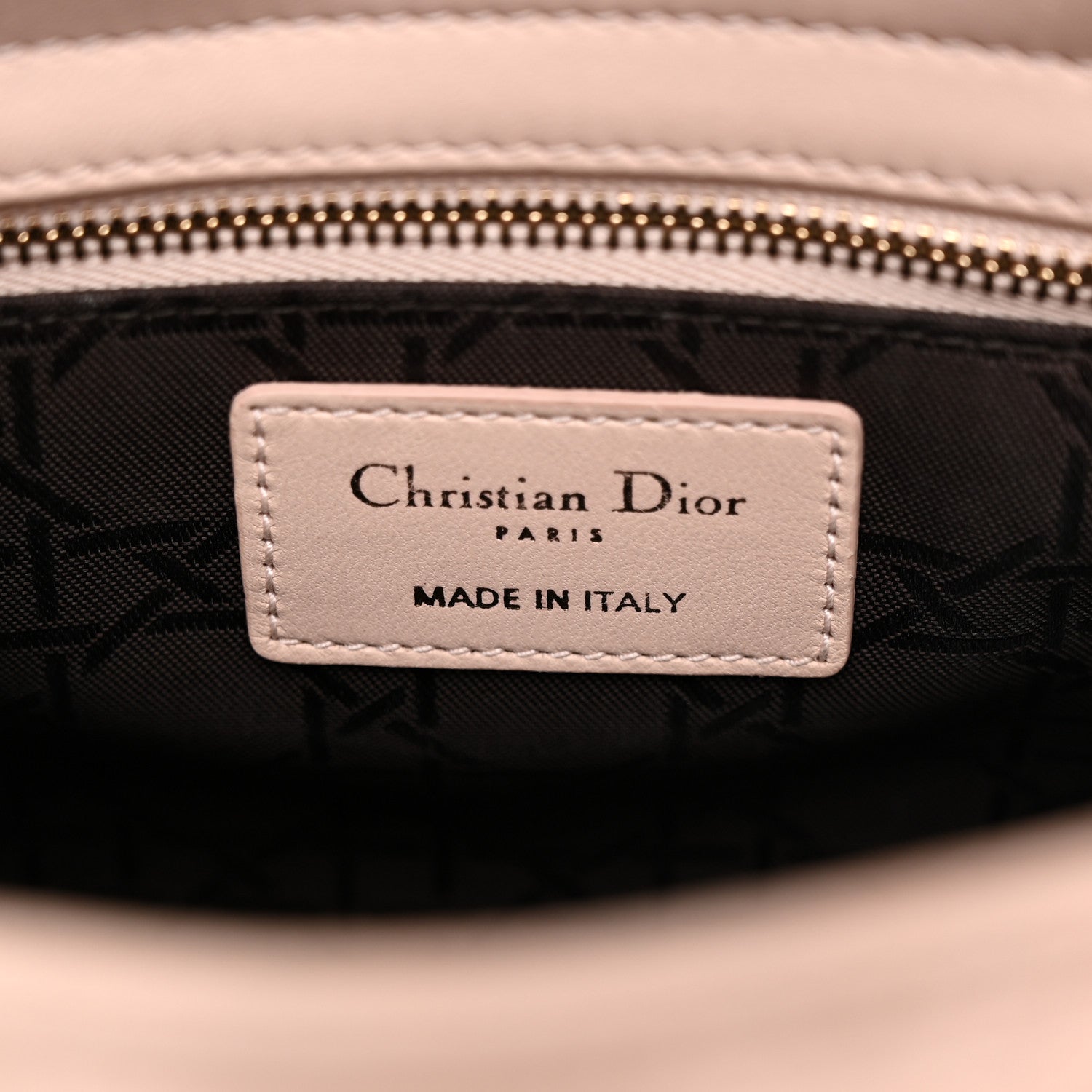 Lambskin Cannage Small Lucky Badges My Lady Dior Light Pink