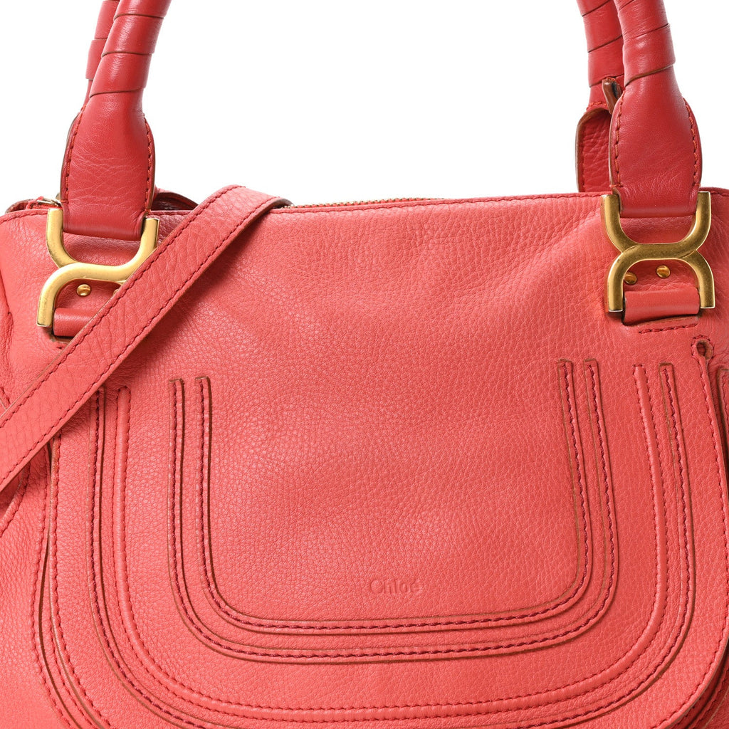 Calfskin Medium Marcie Satchel Paradise Pink