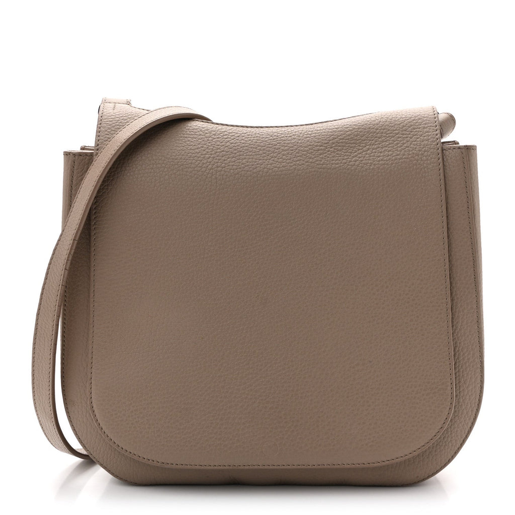 Grained Calfskin Hunting Bag II Stone