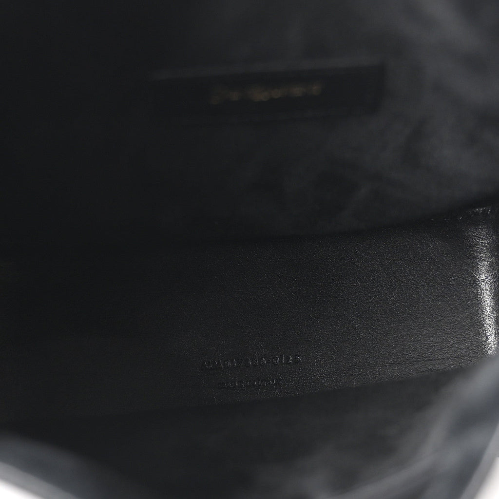 Calfskin Small Bucket Bag Black