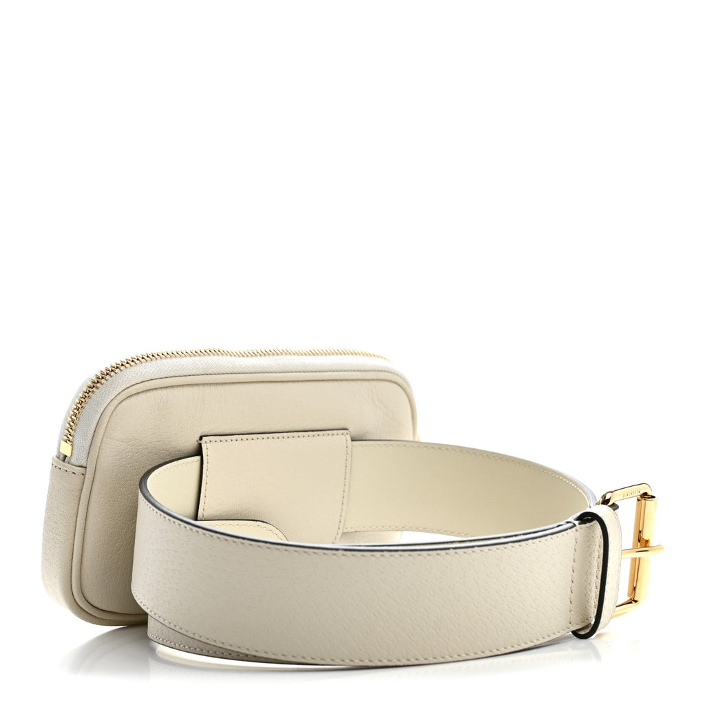 Grained Calfskin Ophidia Belted iPhone Case 75 30 White